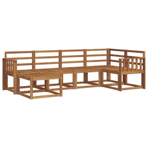 Комплект дивани за открито 6 pcs Естествен