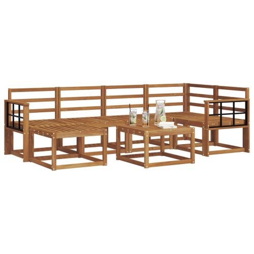 Комплект дивани за открито 7 pcs Естествен