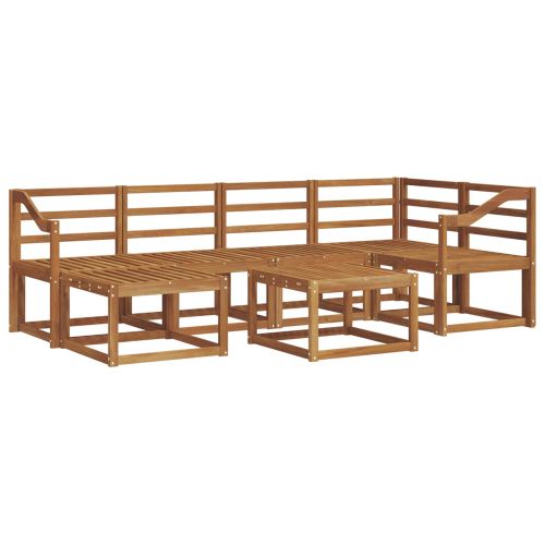 Комплект дивани за открито 7 pcs Естествен