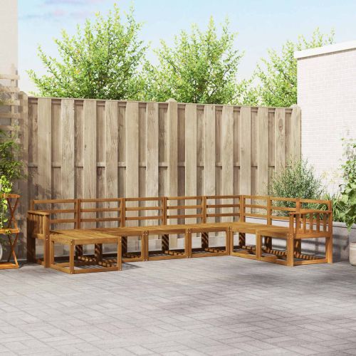 Комплект дивани за открито 8 pcs Естествен