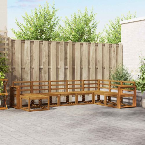 Комплект дивани за открито 8 pcs Естествен