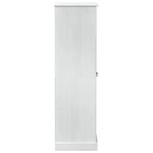 Шкафове с чекмедже Бяло 55 x 50 x 170 см Солидно борово дърво