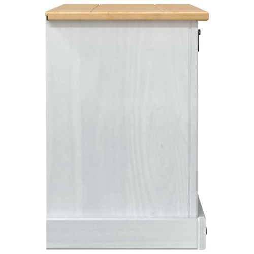 Шкаф за обувки Corona Бяло 99 x 32 x 49 см Солидно борово дърво