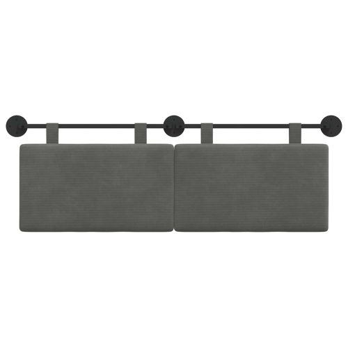 Висяща табла Тъмен сив 150 x 55 x 5 см Кордюрова тъкан