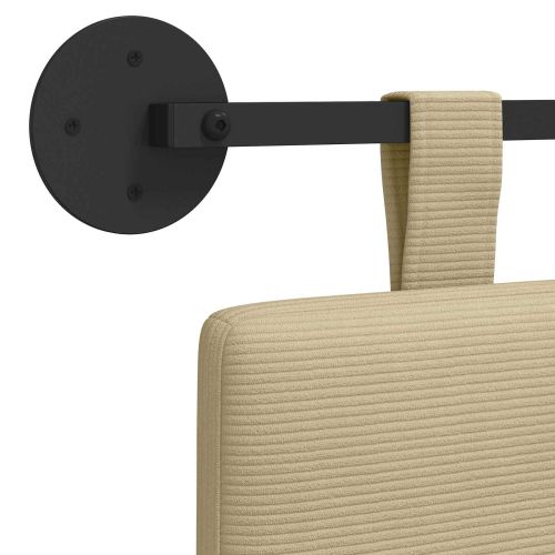 Висяща табла Светлозелено сиво 150 x 55 x 5 см Кордюрова тъкан