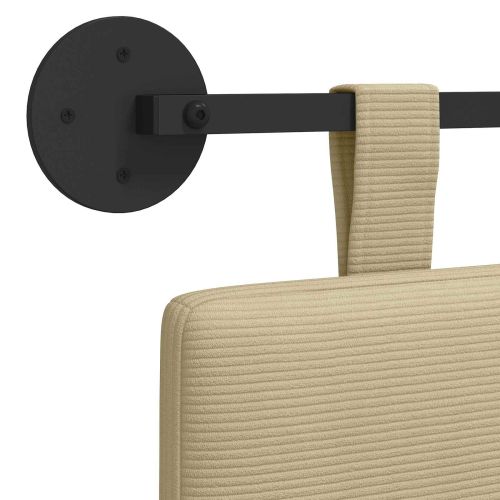 Висяща табла Светлозелено сиво 170 x 55 x 5 см Кордюрова тъкан