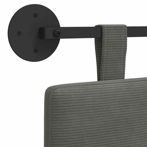 Висяща табла Тъмен сив 210 x 55 x 5 см Кордюрова тъкан