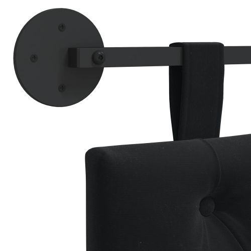 Висяща табла Монтиране на стена Черен 90 x 55 x 7 см Кадифе