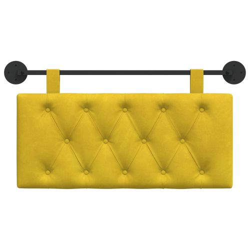 Висяща табла Монтиране на стена Жълто 90 x 55 x 7 см Кадифе