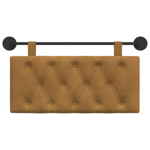 Висяща табла Монтиране на стена Кафяво 100 x 55 x 7 см Кадифе