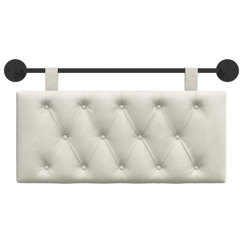 Висяща табла Монтиране на стена Крем 100 x 55 x 7 см Кадифе