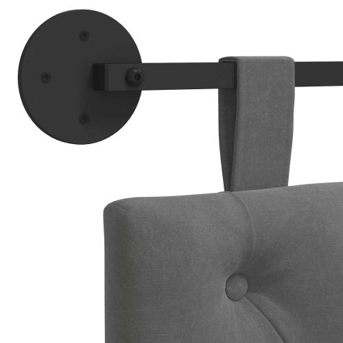 Висяща табла Тъмен сив 110 x 55 x 7 см Кадифе