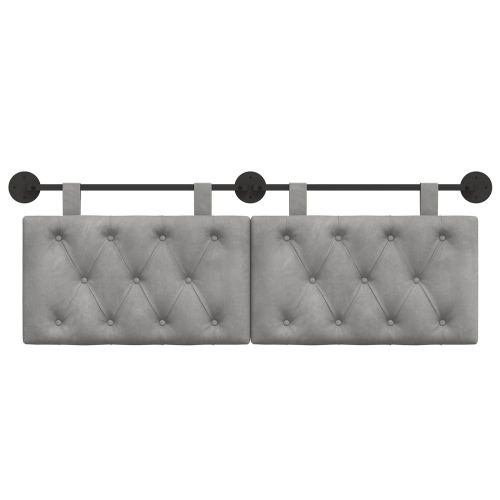 Висяща табла Светлосиво 130 x 55 x 7 см Кадифе