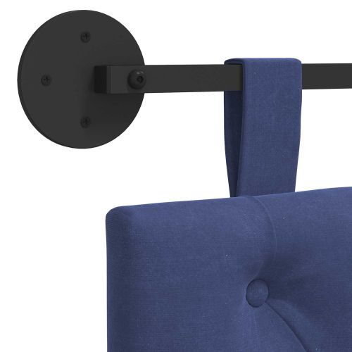 Висяща табла Полицейско синьо 130 x 55 x 7 см Кадифе