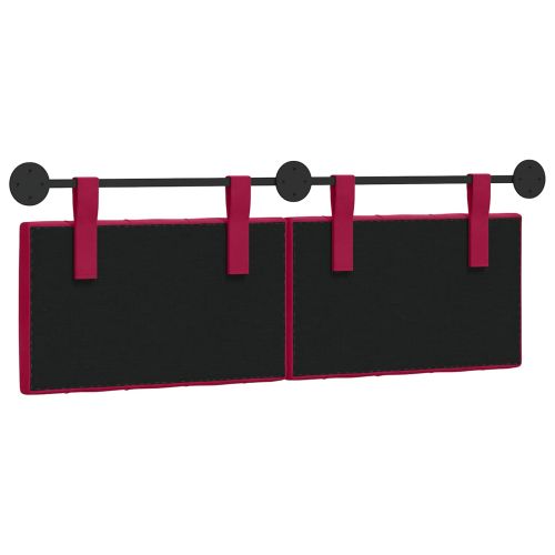 Висяща табла Виненочервен 150 x 55 x 7 см Кадифе