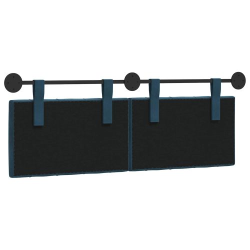 Висяща табла Монтиране на стена Синьо 150 x 55 x 7 см Кадифе