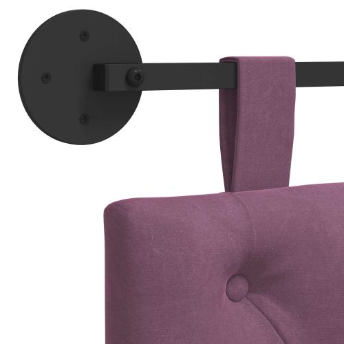 Висяща табла Монтиране на стена Лилаво 210 x 55 x 7 см Кадифе