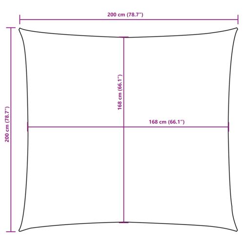 Платно-сенник от Оксфорд текстил, 2x2 м, бежово
