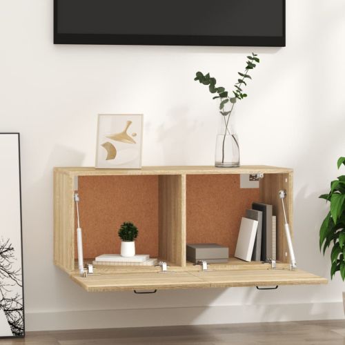 Стенен шкаф, дъб сонома, 80x36,5x35 см, инженерно дърво