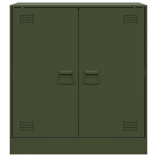 Бюфет, маслиненозелен, 67x39x73 см, стомана