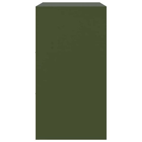 Бюфет, маслиненозелен, 67x39x73 см, стомана