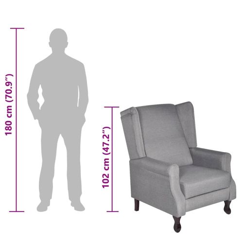 Фотьойл, сив, текстил