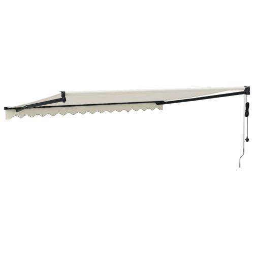 Автоматично прибираща се тента, кремаво, 4,5x3 м