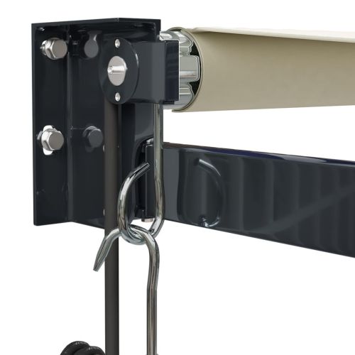 Автоматично прибираща се тента, кремаво, 4,5x3 м