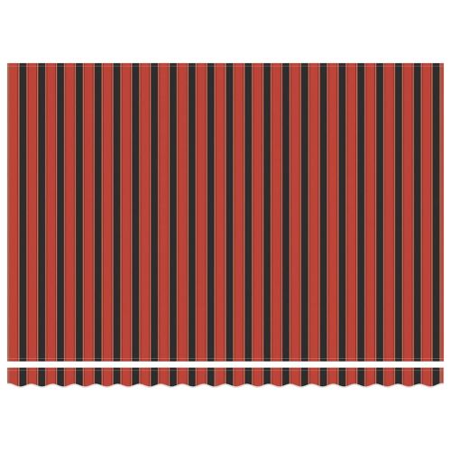 Автоматично прибираща се тента, оранжево и кафяво, 4,5x3 м