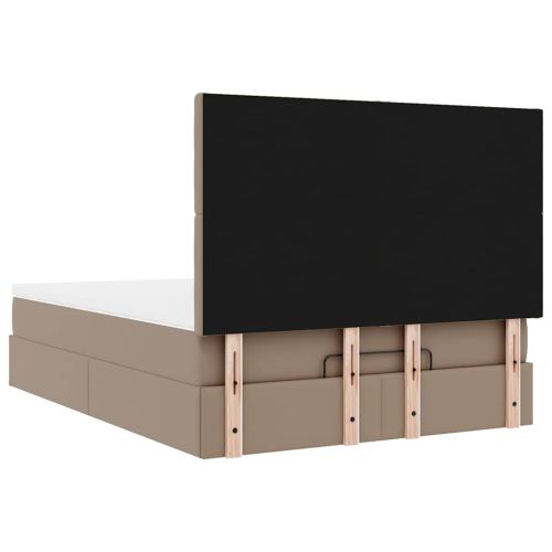 Османско легло с матрак Cappucino 140x190cm изкуствена кожа