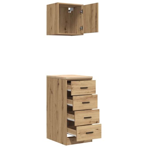 Шкафове за фурна 2 бр Porto, Дъб артизан, инженерно дърво
