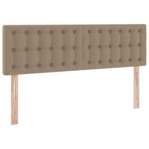 Легло с място за съхранение и LED с LED Капучино 140 x 200 cm