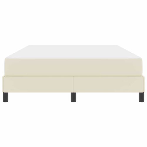Рамка за легло с матрак Крем 140 x 200 cm текстил
