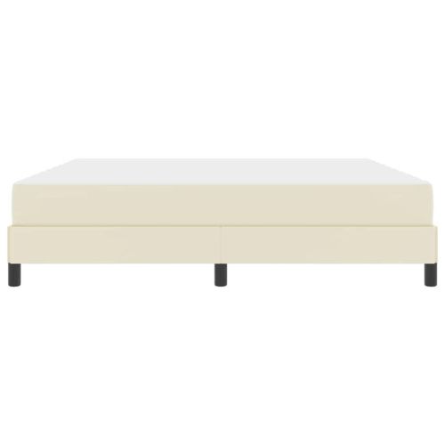 Рамка за легло с матрак Крем 180 x 200 cm текстил