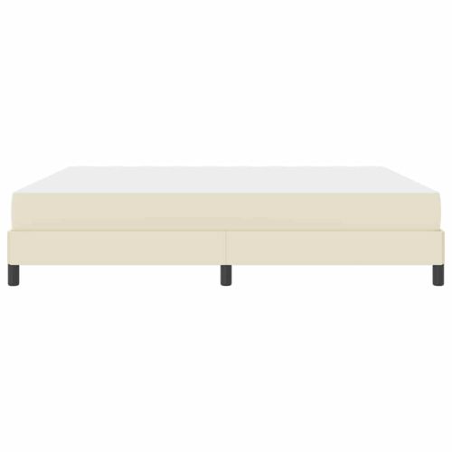 Рамка за легло с матрак Крем 180 x 200 cm текстил