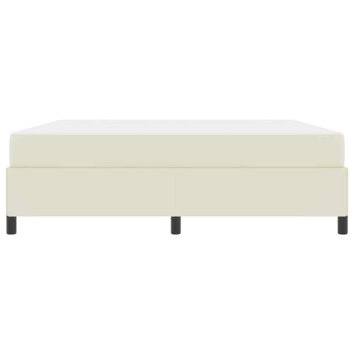 Рамка за легло с матрак Крем 180 x 200 cm текстил