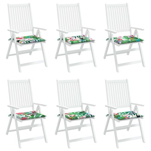 Възглавници за столове 6 pcs Многоцветен 50 x 50 x 4 cm
