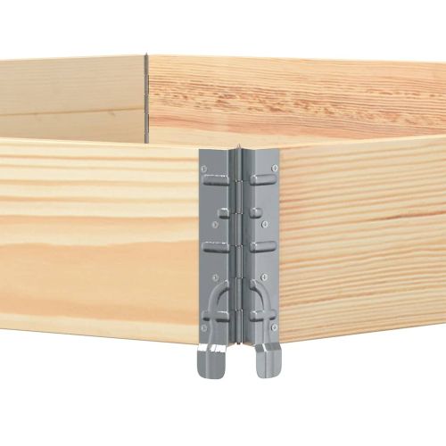 Повдигната леха шестоъгълна 160x160 см масивна чамова дървесина