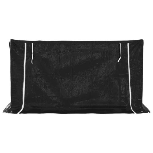 vidaxL Стойка за дърва за огрев с дъждобран, 200,5x100,5x110,5 см