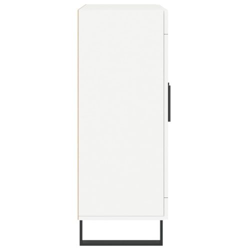 Сайдборд, бял, 69,5x34x90 см, инженерно дърво