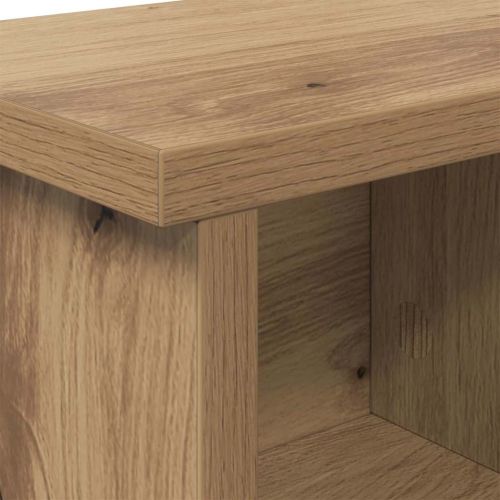 Стенен закачалка за палта с рафт дъб артизан 50 x 16 x 26 см