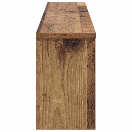 Стенен закачалка за палта с рафт Старо дърво 100 x 16 x 26 см