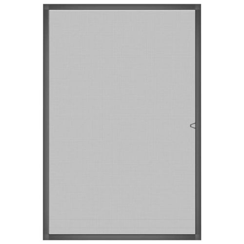 Мрежа против насекоми за прозорци, антрацит, 80x120 см