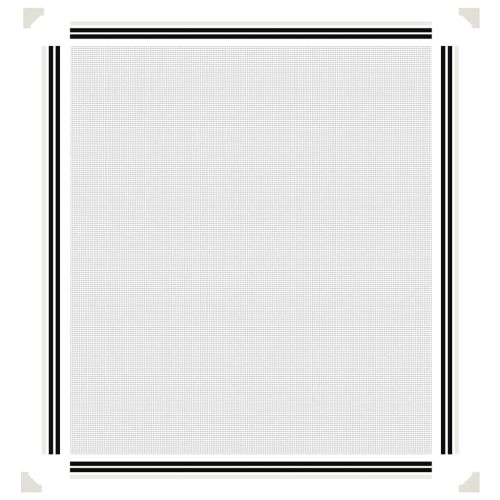 Магнитна мрежа против насекоми за прозорци, бяла, 120x140 см