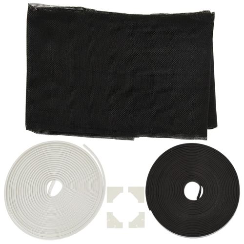 Магнитна мрежа против насекоми за прозорци, бяла, 120x140 см