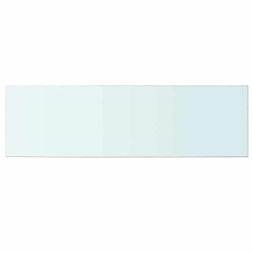 Рафтове, 2 бр, панели прозрачно стъкло, 100x30 см