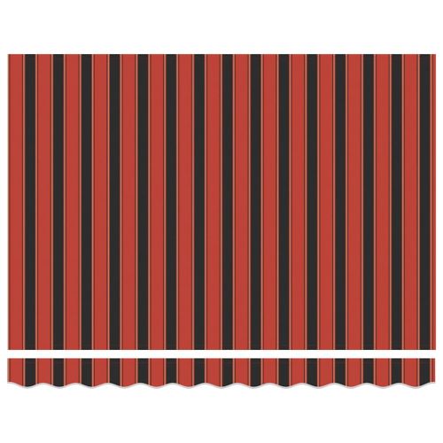 Автоматично прибираща се тента, оранжево и кафяво, 3x2,5 м