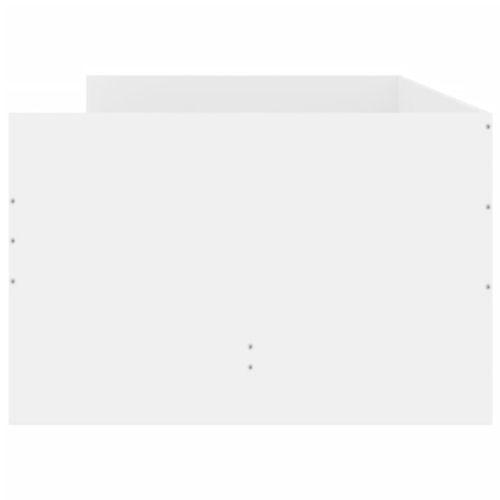 Рамка за легло, с чекмеджета, без матрак, бяла, 100x200 см