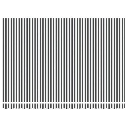 Прибираща се тента антрацит и бял 4,5x3 м плат и алуминий