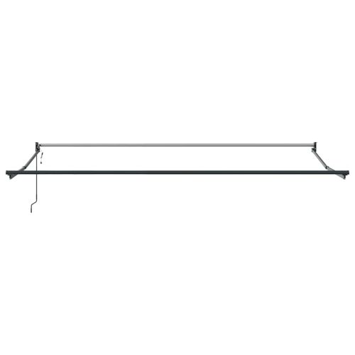 Прибираща се тента антрацит и бял 4,5x3 м плат и алуминий